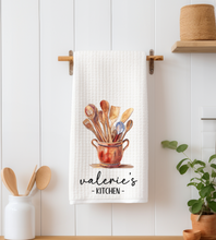 Load image into Gallery viewer, Personalized kitchen utensils hand towel