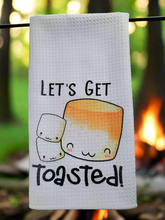 Load image into Gallery viewer, let's get toasted smores towel