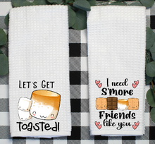 Load image into Gallery viewer, S'mores Waffle Towel - Sublimated Microfiber Kitchen Towel