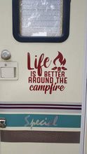 Load image into Gallery viewer, Life is Better Campfire Vinyl Decal - Thought Bubble Studio