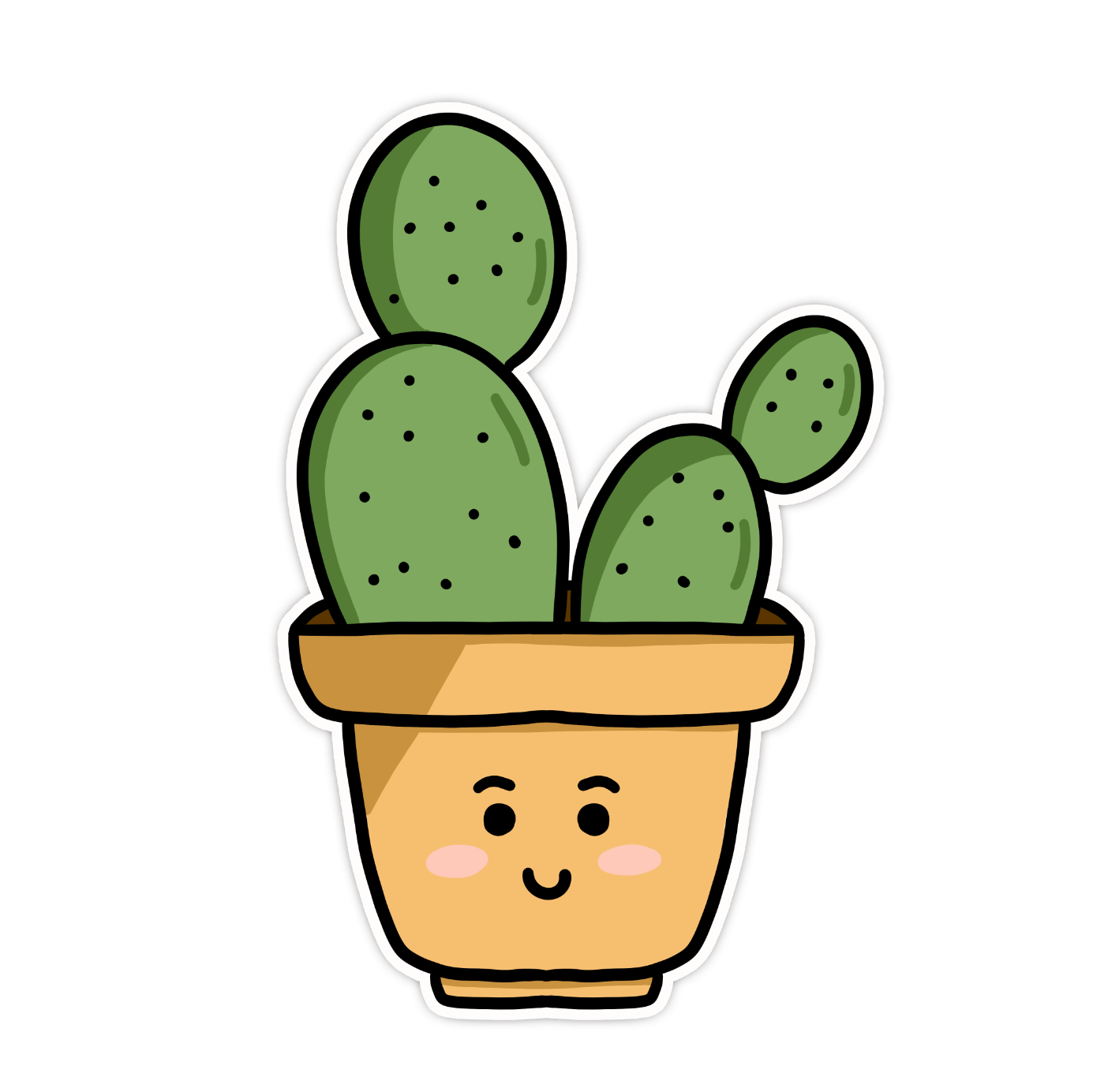 prickly pear cactus cartoon Prickly Pear Cactus Sticker