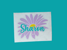 Load image into Gallery viewer, Cute Personalized Daisy Vinyl Name Decal