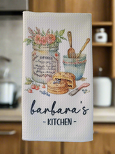 Load image into Gallery viewer, personalized kitchen baking utensils towel