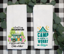 Load image into Gallery viewer, Camping Designs Dish Towel