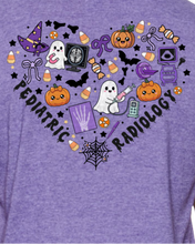 Load image into Gallery viewer, Pediatric Radiology Heart Halloween T-Shirt