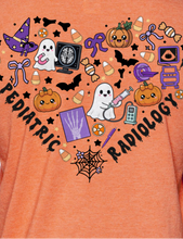 Load image into Gallery viewer, Pediatric Radiology Heart Halloween T-Shirt