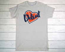 Load image into Gallery viewer, Detroit Baseball Heart Short Sleeve t-shirt