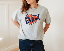 Load image into Gallery viewer, Detroit Baseball Heart Short Sleeve t-shirt