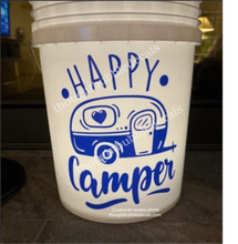 Load image into Gallery viewer, Happy Camper Vinyl Decal - Retro RV Decal