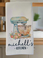 Load image into Gallery viewer, kitchen mixer flowers hand towel