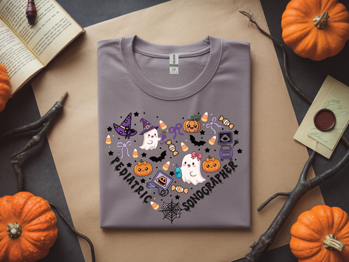 Sonographer Heart Halloween T-Shirt