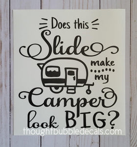 R-pod Funny Slideout Camper Decal - Thought Bubble Studio