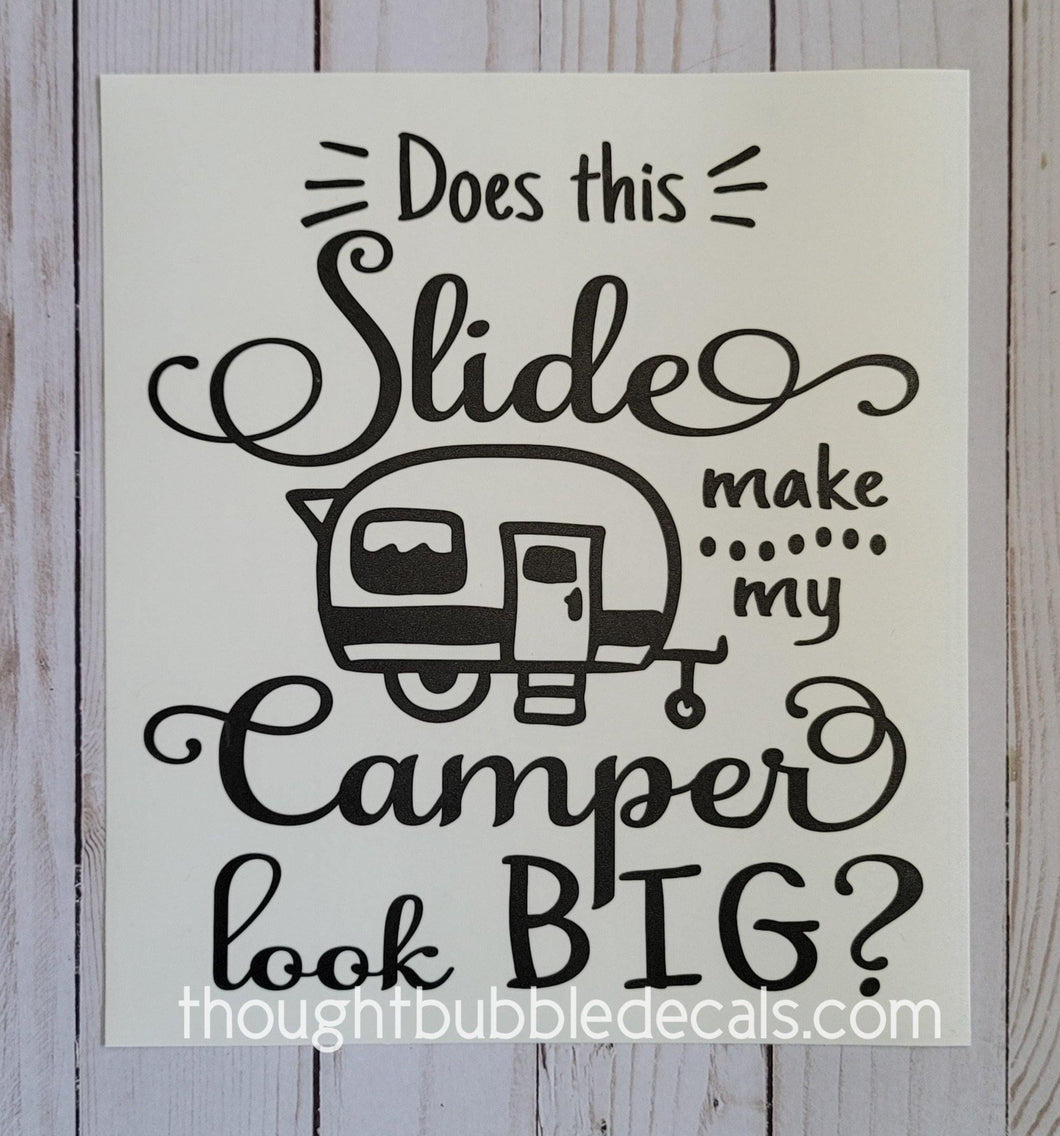 R-pod Funny Slideout Camper Decal - Thought Bubble Studio