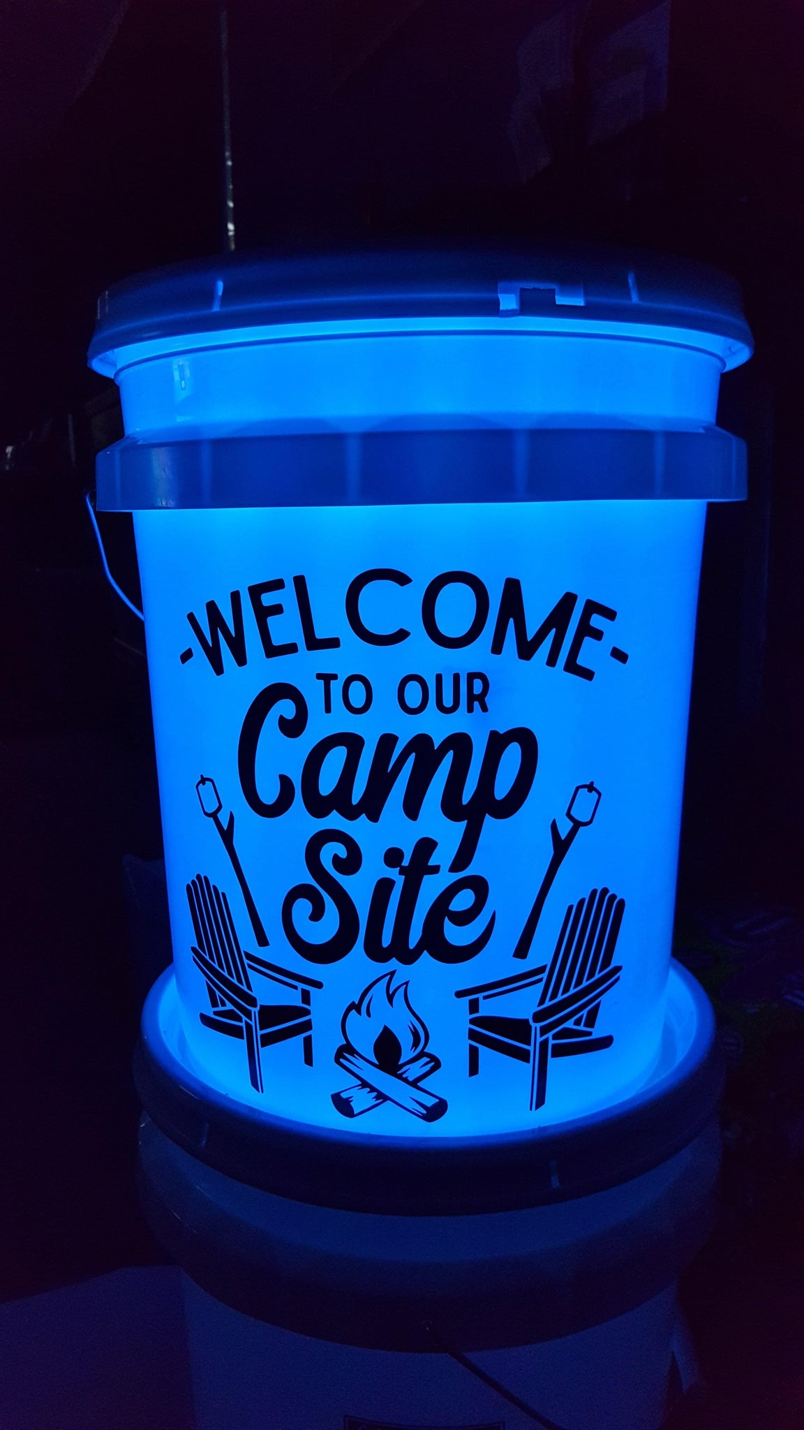 Welcome To Our Campsite Funny Camping Sustainable Bucket Hat