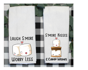 S'mores Waffle Towel - Sublimated Microfiber Kitchen Towel