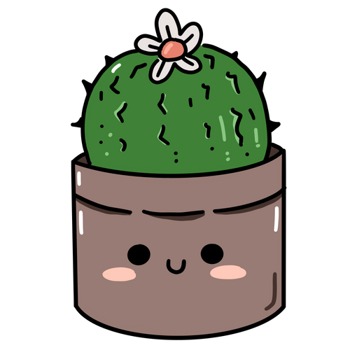 Pincushion Cactus Sticker