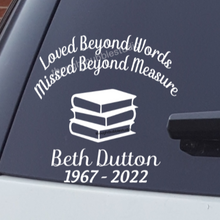 Load image into Gallery viewer, loved beyond words book decal