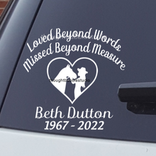 Load image into Gallery viewer, cowgirl memorial decal