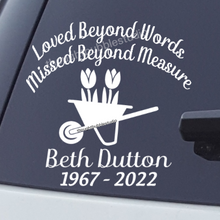 Load image into Gallery viewer, gardening memorial decal