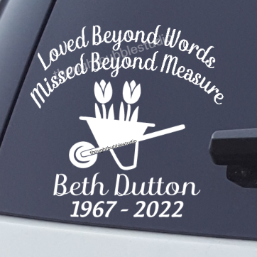 gardening memorial decal