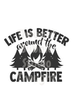 Load image into Gallery viewer, Large Camper Decal - Life is Better Around the Campfire - Thought Bubble Studio