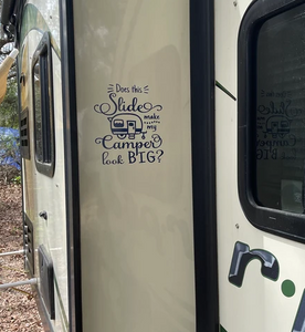 R-pod Funny Slideout Camper Decal