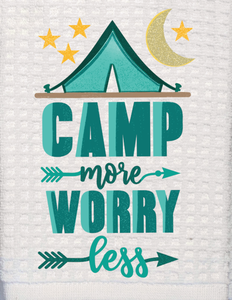 Camping Designs Dish Towel