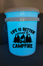 Load image into Gallery viewer, Life is Better Around the Campfire Vinyl Decal - Thought Bubble Studio