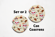 Load image into Gallery viewer, Car Coasters - Camp Collection - Camp Cats - Set of 2