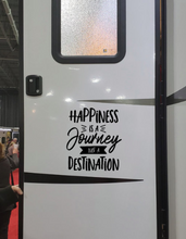 Load image into Gallery viewer, Happiness is a Journey not a Destination Vinyl Decal - Thought Bubble Studio