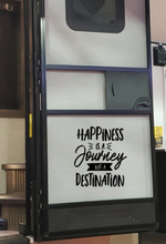 Load image into Gallery viewer, Happiness is a Journey not a Destination Vinyl Decal - Thought Bubble Studio