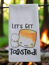 Load image into Gallery viewer, let&#39;s get toasted smores towel