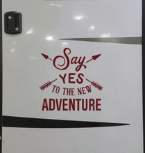 Load image into Gallery viewer, Say Yes to the New Adventure Vinyl Decal - Thought Bubble Studio