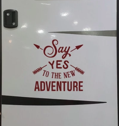 Say Yes to the New Adventure Vinyl Decal - Thought Bubble Studio