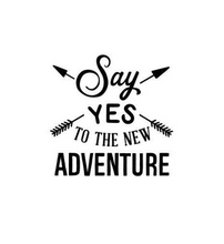 Load image into Gallery viewer, Say Yes to the New Adventure Vinyl Decal - Thought Bubble Studio