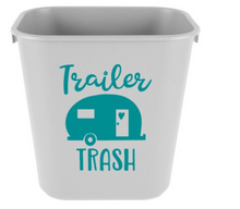 Load image into Gallery viewer, Trailer Trash Camper Vinyl Decal - Thought Bubble Studio