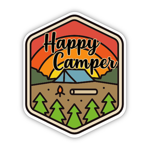 Happy Camper Sticker