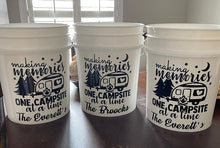 Load image into Gallery viewer, BUNDLE Making Memories camper vinyl decal bundle - 3 camping bucket decals - camp light bucket decals - BUNDLE &amp; SAVE!