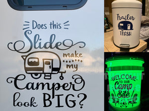 SLIDE OUT BUNDLE - Camping decals - Multi decal camper bundle - Rv Decorator Bundle - Bundle & Save