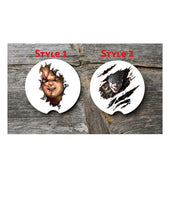 Load image into Gallery viewer, Horror Movie Car Coasters - Set of 2 Sandstone Car Coasters - Ceramic Christmas Gifts