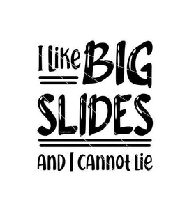 I Like Big Slides and I Cannot Lie | Rpod Decal for Slideout | Funny Decal for RV Slideout | Large RV Decal