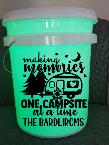 Making Memories One Campsite at a Time | Personalized RV - Camper Decal | Camp Bucket Decal