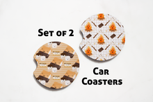 Load image into Gallery viewer, Car Coasters - Camp Collection - Camp Cats - Set of 2